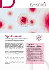 Flyer about GlycoExpress cell platform suitable for the production of biopharmaceuticals.