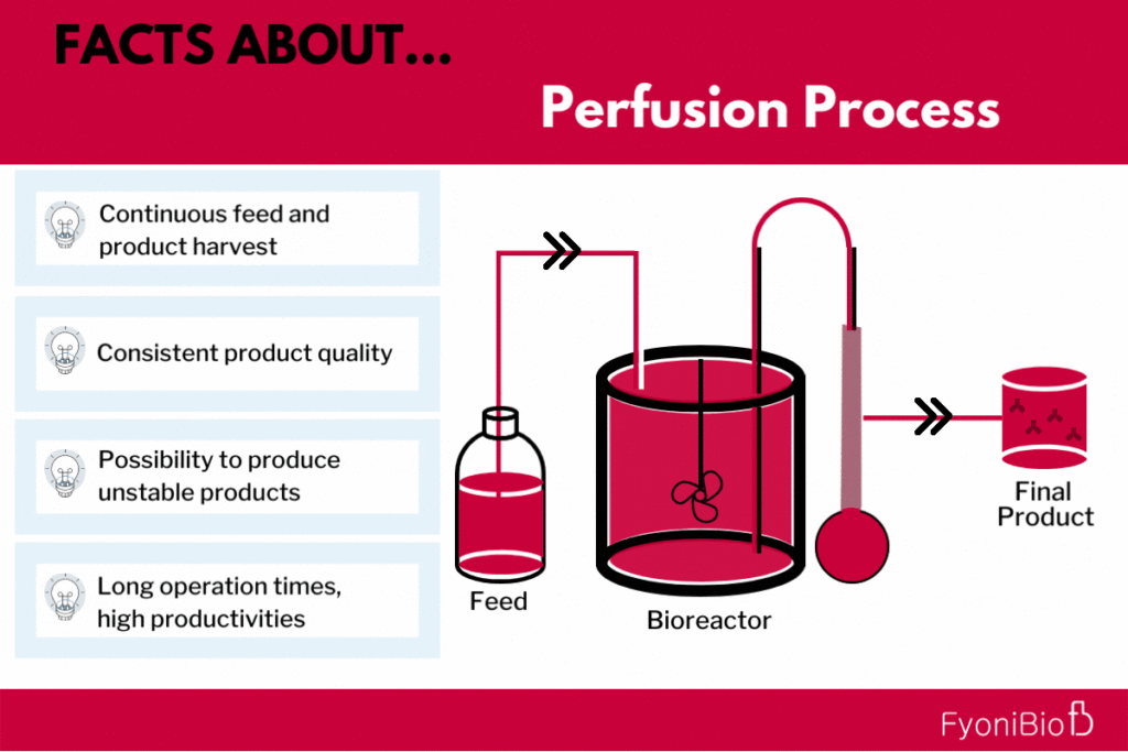 Fact sheets about properties of perfusion process used for protein expression during upstream process development.